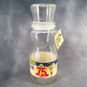 1991 Planters Mr. Peanut 75th Anniversary Glass Decanter Limited Edition w/ Tag‎